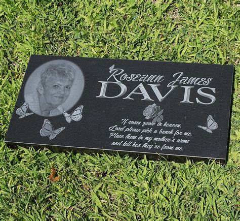 Custom Engraved Granite Memorial Headstone Marker Headstones Grave