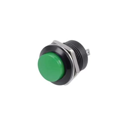 R13 507 16mm 2 Pin Momentary Round Push Button Blue