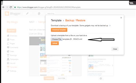 How To Backup Or Restore Your Blogger Template Site Title