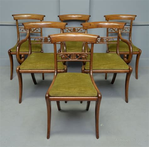 Elegant Set Of Six Regency Mahogany Dining Chairs Antiques Atlas