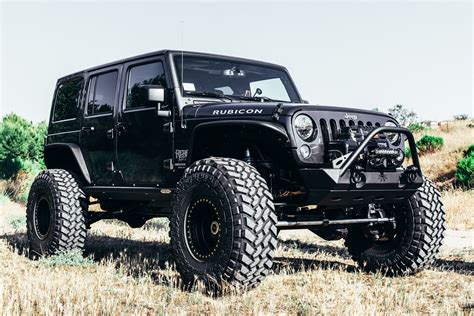 Perfect Fitment Of Nitto Tires On Custom Black Lifted Jeep Wrangler