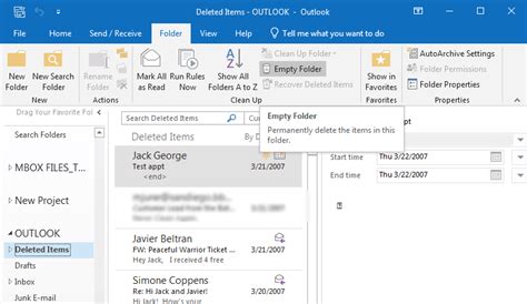 How To Permanently Delete Emails From The Outlook Profile