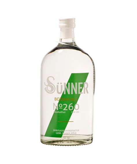 Kaum ein alkoholfreies getränk polarisiert zurzeit so sehr wie alkoholfreier gin. Sünner Botanicals No 260 - Alkoholfreier Gin - 0,7L Flasche