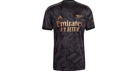 Adidas Arsenal Fc 23 Away Jersey In Black For Men Lyst