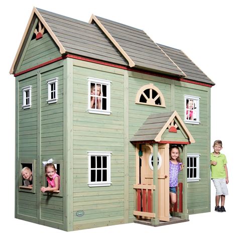 Backyard Discovery Victorian Mansion 2 Story Wooden Playhouse With