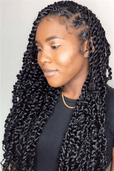39 knotless braids with passion twist hair katrinadeclyn