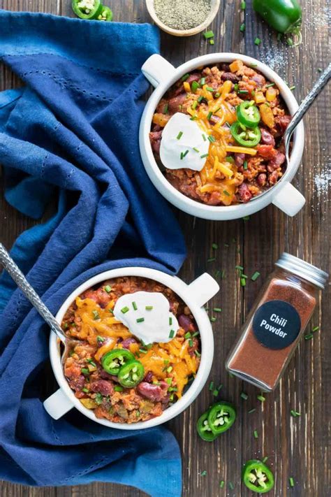 Instant Pot Turkey Chili Recipe Evolving Table