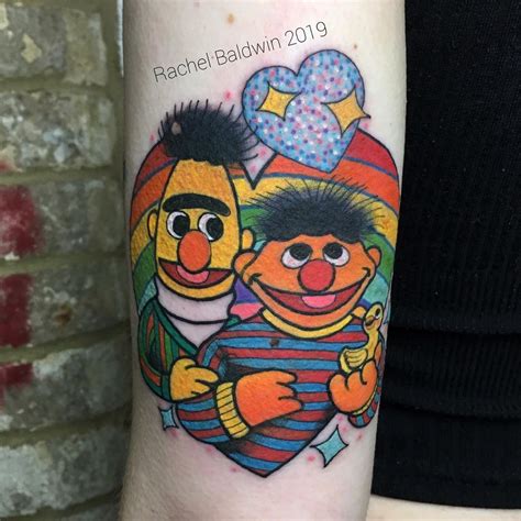 Follow Tattoowonderland On Pinterest For More Bert And Ernie Tattoo