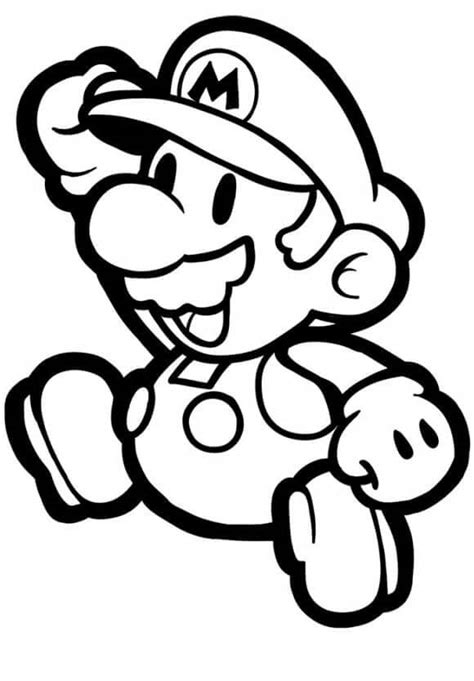 Planse De Colorat Cu Mario Desene De Colorat