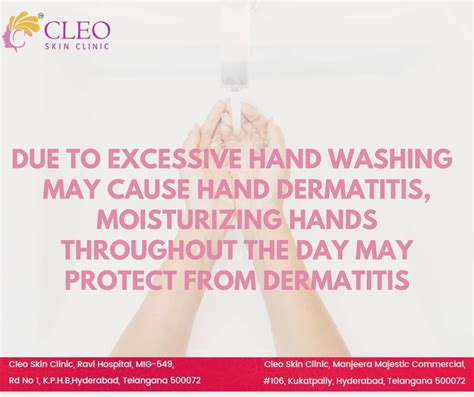 Due To Excessive Hand Washing May Cause Hand Dermatitis Moisturizing
