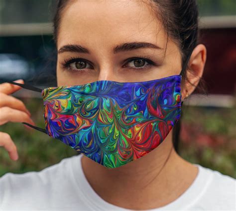 Tie Dye Face Mask Reusable And Washable Protective Made Etsy