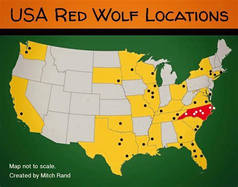 Red Wolf Habitat Map
