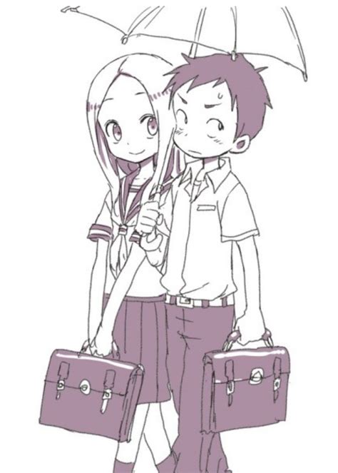 Nishikata And Takagi Dibujos De Anime Personajes De Anime Dibujos Kawaii