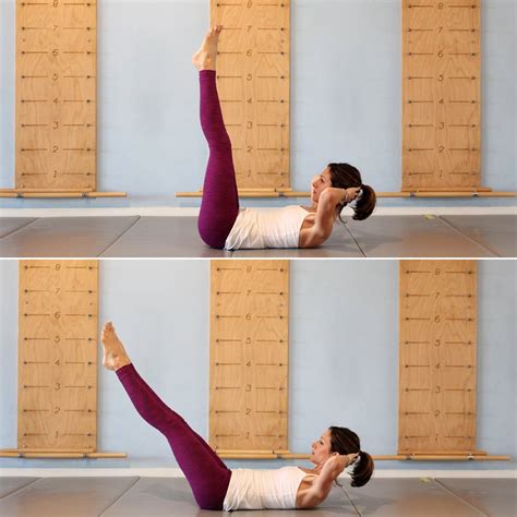 Leg Lifts 20 Reps Anxiety Relief Workout Popsugar Fitness Photo 3