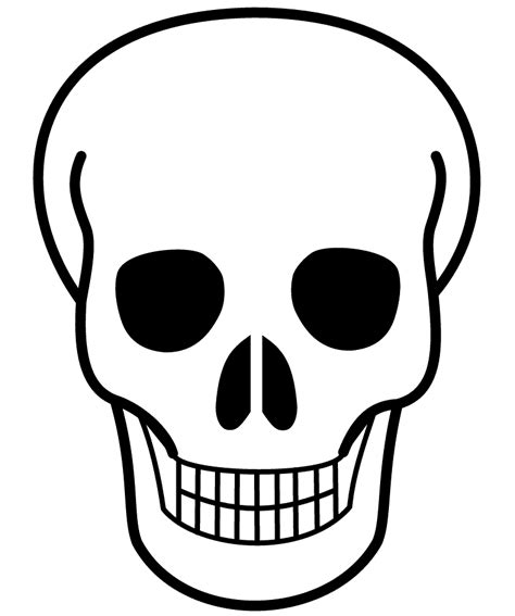 The sugar skulls i looked at all had a solid base so i created an outlined one! Simple Sugar Skull Stencil Images & Pictures - Becuo ...