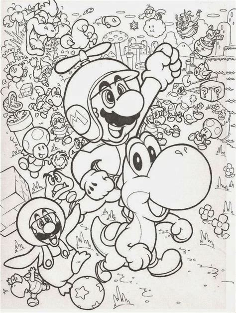 When winter finally comes and it snows, it is a fun time for mario. Online Coloring Super Mario Bros Coloring Pages For Kids ...