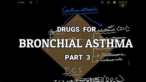 Drugs For Bronchial Asthma Part 3 Respiratory Pharmacology YouTube
