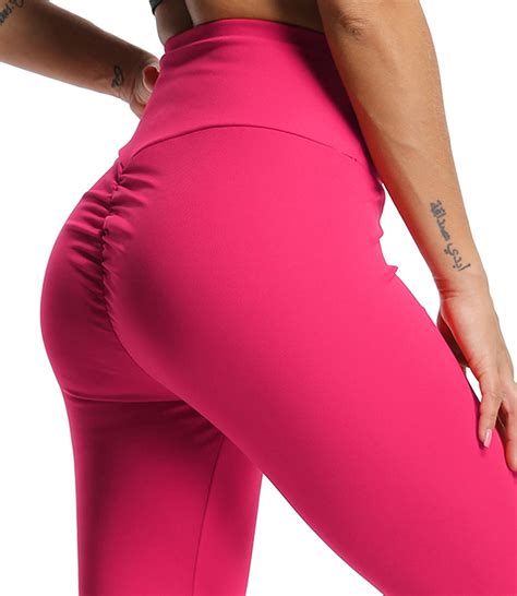 fittoo fittoo women yoga pants high waist scrunch ruched butt lifting workout leggings sport