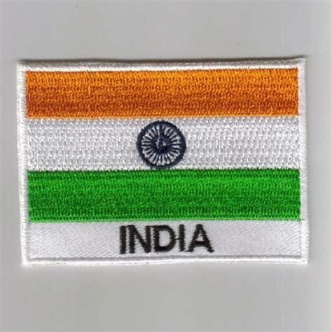 India Embroidered Patches Country Flag India Patches Iron On Badges