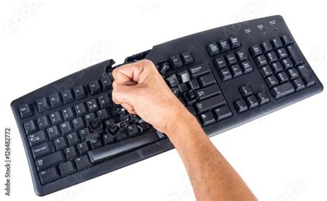 Keyboard Smashed By Angry User Stock Photo Adobe Stock