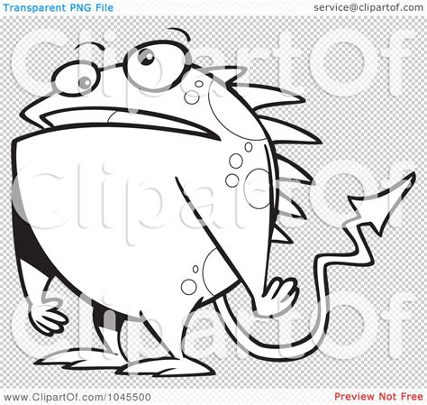 Royalty Free Rf Clip Art Illustration Of A Cartoon Black And White