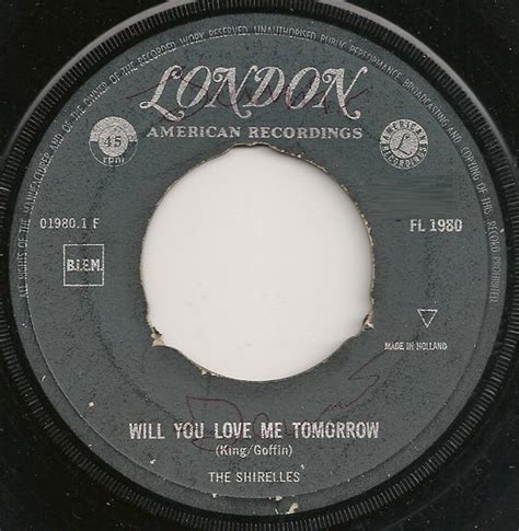 The Shirelles Will You Love Me Tomorrow Boys 1961 Vinyl Discogs