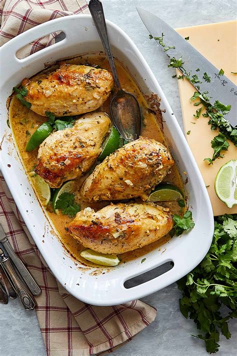 This chicken breast recipe only requires six ingredients and 30 minutes to make. Baked Chicken Breast - Craving Tasty