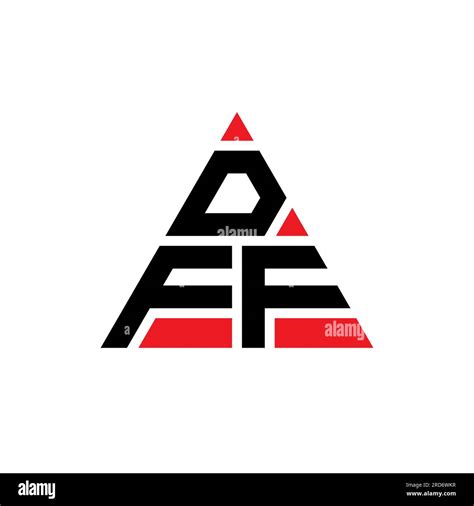 Dff Triangle Letter Logo Design With Triangle Shape Dff Triangle Logo