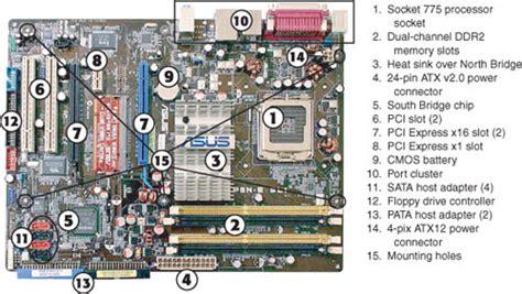 Motherboard Components And Their Functions With Pictures Pdf Picturemeta