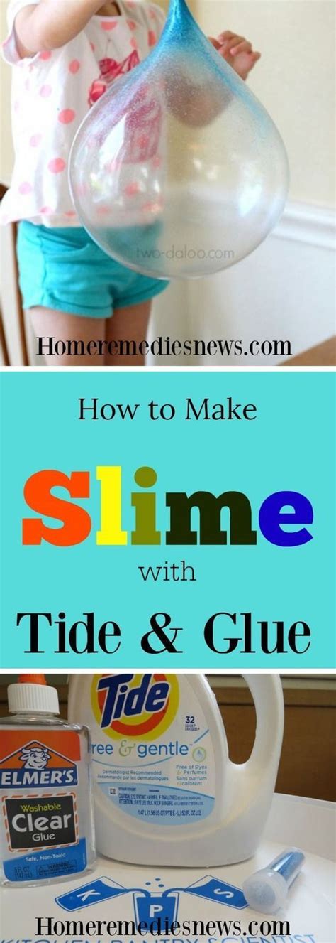 How To Make Slime With Laundry Detergent Tide And Glue How To Make