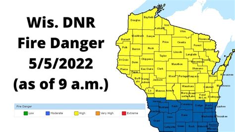 Dnr Most Of Wisconsin At High Fire Danger Thursday