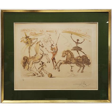 Salvador Dali Signed Limited Edition Lithograph Sold 1100 Ejs