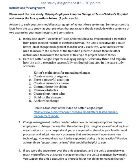 Solved Case Study Assignment Points Instructions For Chegg Com