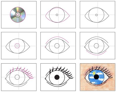 Easy How To Draw An Eye Tutorial Video And Eye Coloring Page Eye