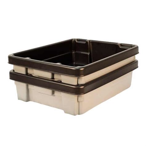 Two Tone Plastic Stackable Tubs Nestable Tubs Greenwood Plastics