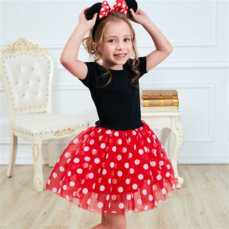 Fancy Girl Carnival Party Dress Kids Cartoon Mouse Princess Party