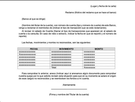 Modelo De Carta De Reclamo En Pdf Y Word Asesorías