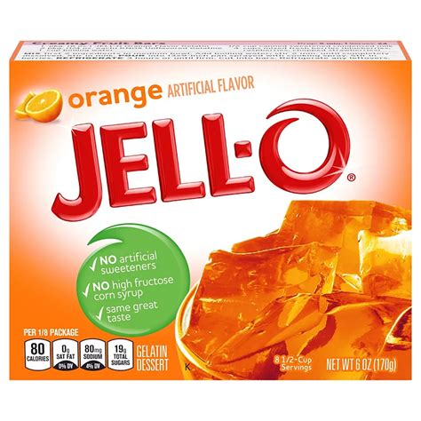 Jell O Orange Gelatin Dessert Mix Shop Baking Ingredients At H E B