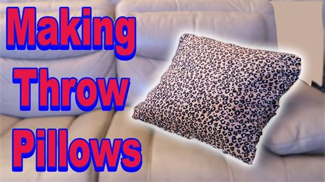 How To Make Your Own Throw Pillows Youtube
