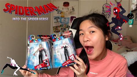 Unboxing Miles Morales And Gwen Stacyspider Gwen Figures Spider