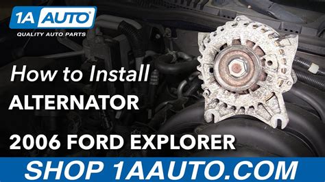 How To Replace Alternator 2006 10 4 6l V8 Ford Explorer 1a Auto