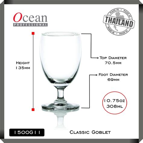 Ocean 6pcs Set Classic Water Goblet Glass Coffee Glass Beer Tumbler Drink Glass Tumbler