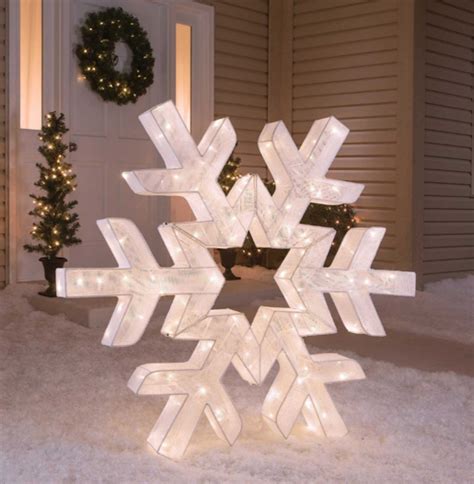 48 Twinkling Snowflake Lighted Snowflake Lights Outdoor Christmas