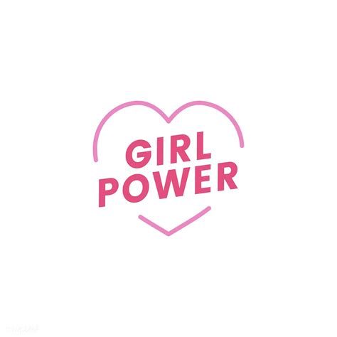Girl Power Emblem Badge Illustration Free Image By