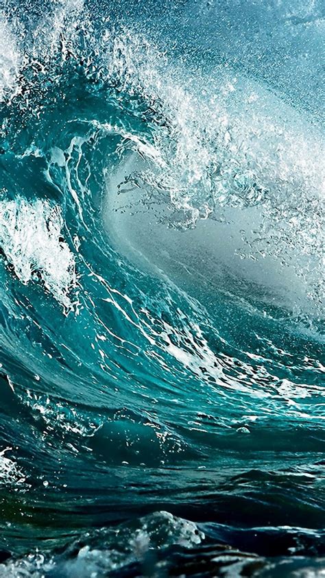 Ocean Wave Surf Iphone 6 Wallpaper Ipod Wallpaper Hd