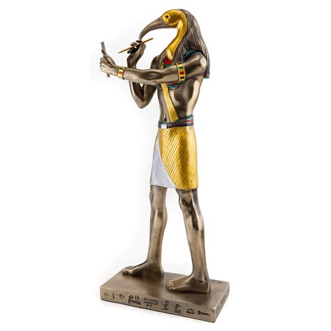 Egyptian Statue Of Thoth Ancient Egyptian God Of Wisdom 3 Style Made In Egypt