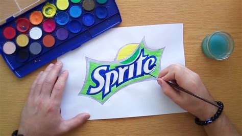 How To Draw A Sprite Logo Youtube