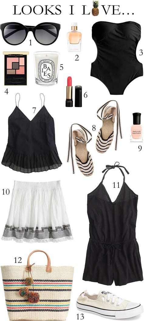 LOOKS I LOVE BLACK AND WHITE SUMMER Beautifully Seaside Fashion Trend Report White