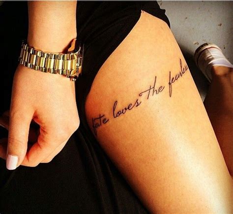 Pin By Trinadee Jackson On Tattoos Thigh Tattoo Quotes Tattoos Thigh Tattoos Women