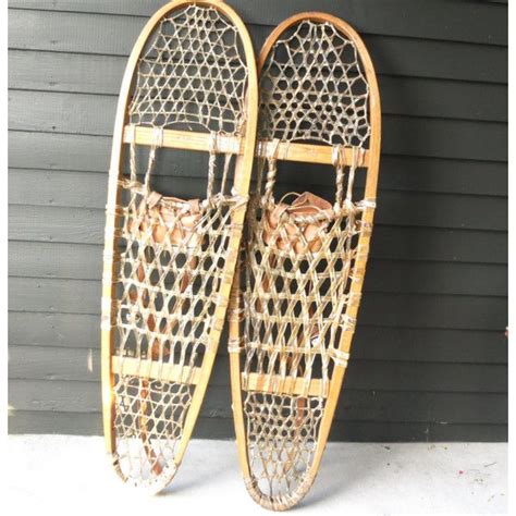 Vintage Canadian Snowshoes Faber Snowshoes Winter Holidays Decor Cabin